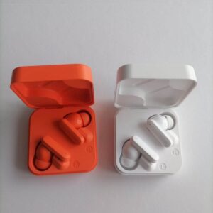 Red and White Silicone TWS Earbuds