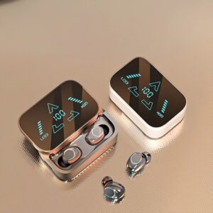Rose Gold TWS with Digital Display